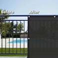 thumbnail image 5 of LOVE STORY Custom Size 4'x24' Dark Gray Fence Privacy Screen Heavy Duty Mesh Windscreen Cover for Patio Garden (Customized), 5 of 6