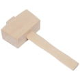 thumbnail image 4 of Martillo de madera, mazo de madera, mango liso ligero, herramienta de carpintería DIY, accesorios de barra, mazo de hielo para artesanía de cuero de, 4 of 9