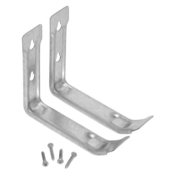 Wideskall Supports Utilitaires Suspendus en Acier Plaqué Zinc (Lot de 2)