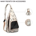 thumbnail image 2 of Ethnic Art Sling Backpack - Tribal Pattern Shoulder Bag, Fashionable Travel Pack for Commuting, 2 of 4