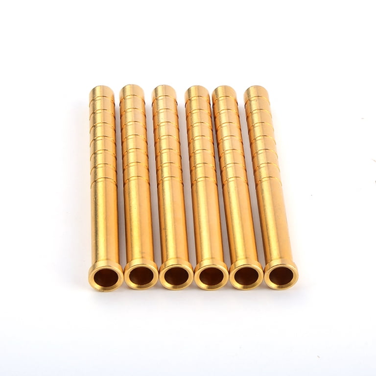 12-Pack 50 Grain Brass Arrow Inserts For ID 6.2mm Arrow Shafts - Heavy Weight Archery Hunting Bases