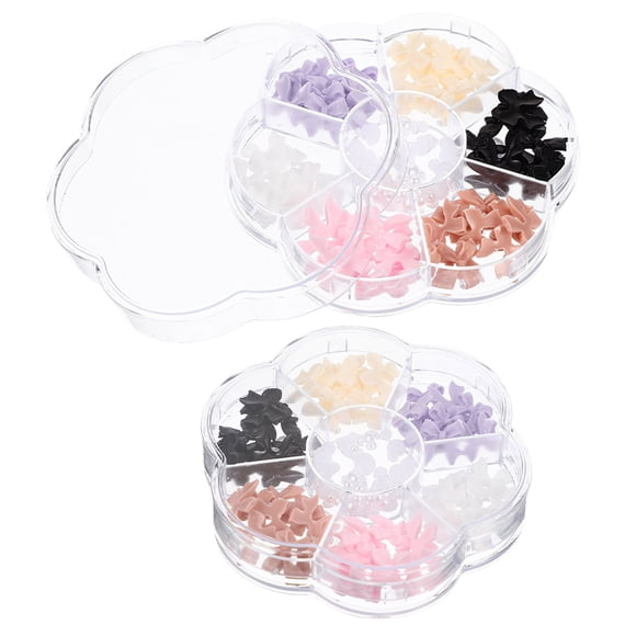 HONMEET Bow Nail Charms for Acrylic Nails Multi Color DIY Nail Art Decorations and Accessories