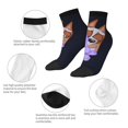 thumbnail image 5 of Silaia Bluey Print Adult Socks,Ankle Athletic Running Socks,Cushioned Breathable Low Cut Sports Tab Socks for Men and Women,Moisture-Wicking Crew Socks, 5 of 7