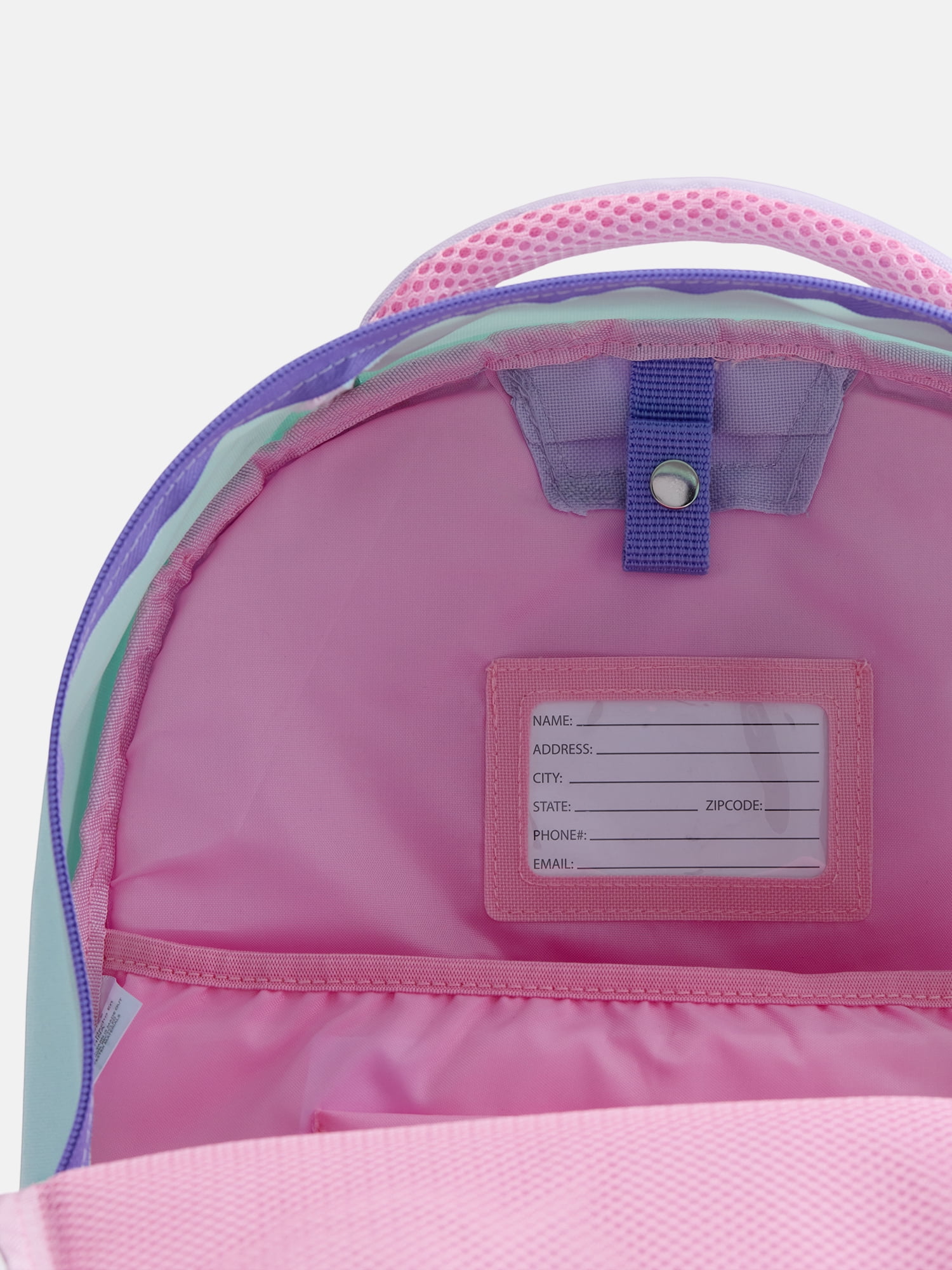 Wonder Nation Kids' Unisex 17" Sensory and Adaptive Backpack and Lunch Box Set, Soft Lilac Colorblock