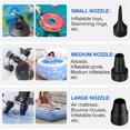 thumbnail image 2 of Pompe à Air Électrique Portable à Remplissage Rapide pour Canapé Gonflable, Matelas Pneumatique, Anneau de Natation, Jouets de Piscine Gonflables, Puissant Gonfleur/dégonfleur Électrique avec 3 Buses 110V AC, 2 of 4