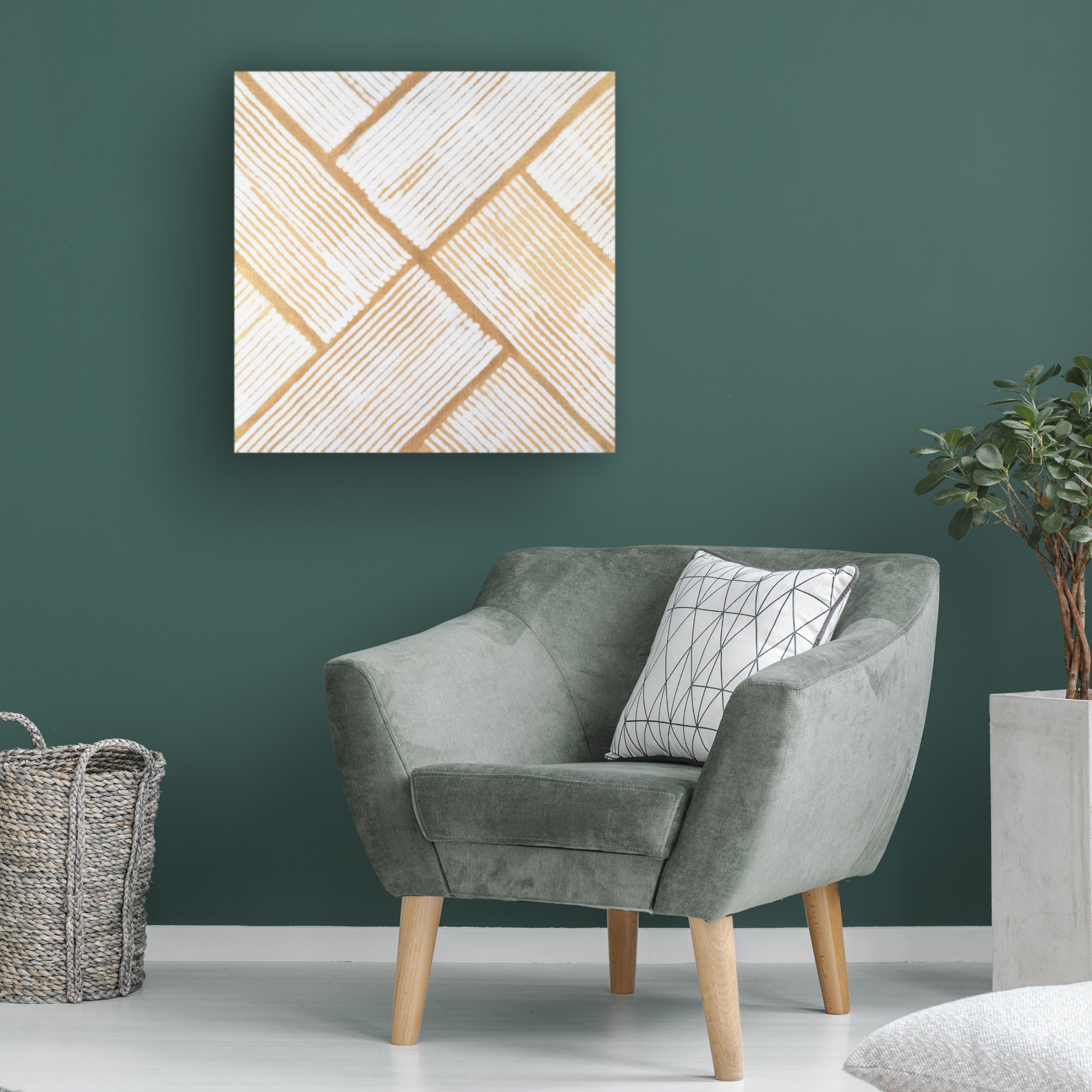 Trademark Fine Art Vanna Lam Golden Corduroy I Canvas Wall Art
