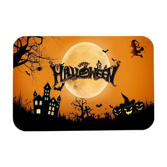 TopLLC Area Rug, Rugs for Living Room, Washable Area Rug Halloween Bathroom Absorbent Slip Floor Mat Bathroom Door Mat Dirt Entrance Door Carpet entrance door dust carpet