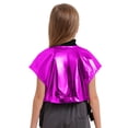 thumbnail image 2 of vastwit Girls Shiny Metallic Dance Top with Buckle Pockets Open Sides Crop Tank Top for Party Streetwear Purple 14, 2 of 6
