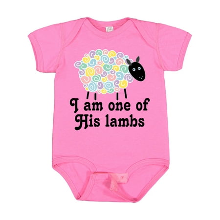 

Inktastic Religious Lamb Christian Childs Gift Baby Boy or Baby Girl Bodysuit