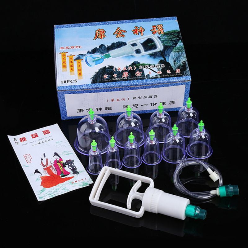 10 PCS Cupping Kit Arthritis Acupuncture Fireless Cupping Therapy Reusable Strong Suction Health Body Foot Care Tools