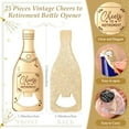 thumbnail image 2 of 25 Sets Retirement Party Favors Bottle Opener for Guest Vintage Cheers to Retirement Thank You Cards and Organza Bags Souvenirs Countdown Gifts for Man, 2 of 7