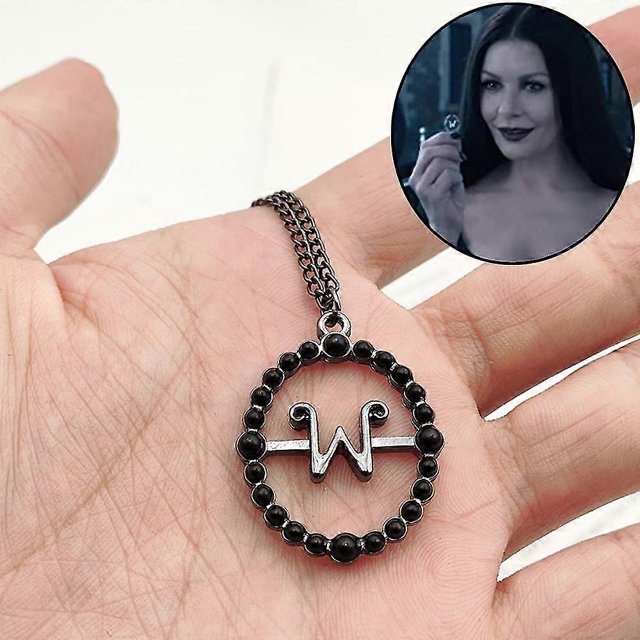 Collar con colgante de Morticia de la familia Addams de Wednesday Yuxing Gargantilla gótica unisex