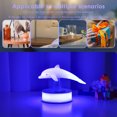 thumbnail image 4 of Lámpara De Escritorio Lámpara de noche 3D Dolphin, luz suave, control táctil, accesorios para el hogar (B), 4 of 8