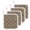 Brown, variant on Interlocking Loops Bronze Pot Holders for Kitchen Heatproof Potholder, 4 Pack Geometric Middle Century Modern Hot Pads Multipurpose Oven Pads Terry Cloth Potholders Trivet for Cooking and Baking