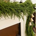 thumbnail image 4 of Simulation Rattan Christmas Decoration Pines Needle Wreath Soft Gel Handle Christmas Rattan Simulation Greenerys Home Decoration, 4 of 9