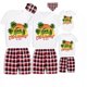 thumbnail image 1 of Pijamas familiares navideños a juego, conjuntos de Pijamas cortos grises, árboles de coco, Navidad en julio, 1 of 3