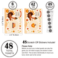 thumbnail image 5 of Thanksgiving Party Scratch Game Turkey Cards Holiday Festive Raffle Tickets, 5 of 5