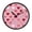 Heart-Shaped Grid Pattern, variant on Indoor 12' Voice-Activated Luminous Decoration Wall Clock With LED Night Light Kawaii Puzzle Pieces