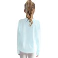 thumbnail image 2 of TiaoBug Kids Girls Boys Sports Tees Long Sleeve Tennis Top Athletic Quick-Drying Sport T-shirts Light Blue 130, 2 of 7