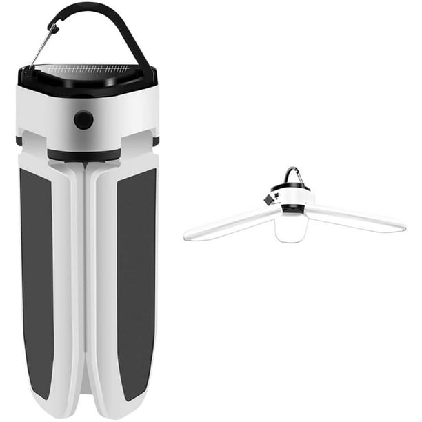 Lanterne de camping rechargeable, 30W 1000 Lumens 5 Modes Lampe Camping  suspension Pliant,Lampe Portable pour Terrasse jardin barbecue randonnée  pédestre (Charge solaire) 
