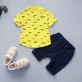 thumbnail image 4 of Toddler Boys Outfits Kids Baby Summer Gentleman Suit Short Sleeve T Shirt Tops Shorts Casual 2Pcs Set Clothes for Boys Size 18-24 Months, 4 of 8
