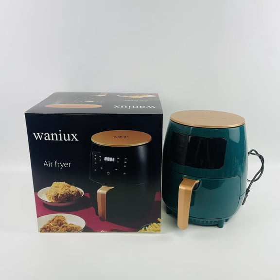 waniux Air fryer, No Flipping Required, with Stainless Steel & Clear Window, 13-in-1 Functions, Advanced Air Fryer for Healthy, Fast & Efficient Frying