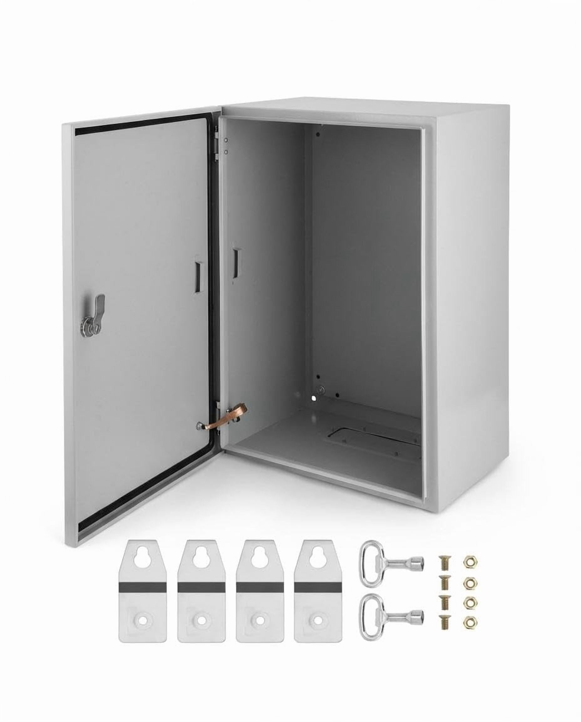 Acekid 20x12x10 Outdoor Steel Enclosure - Steel Electrical Box, IP66 Waterproof & Dustproof, Junction Box