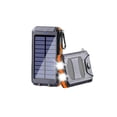 thumbnail image 1 of Banco De Energía Solar Batería De Polímero De Litio Cargador Portátil 2.1A 2 Puertos Usb Paquete De Batería De Ahorro De Energía De Alta Velocidad Con Función De Brújula De Linterna Led Dual 8000Mah Monstrate EL014339-02, 1 of 4