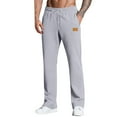 thumbnail image 4 of Men's Tall Sweatpants Long Cotton Yoga Pants Athletic Lounge Casual Pants for Men with Pockets Light Gray L, 4 of 5
