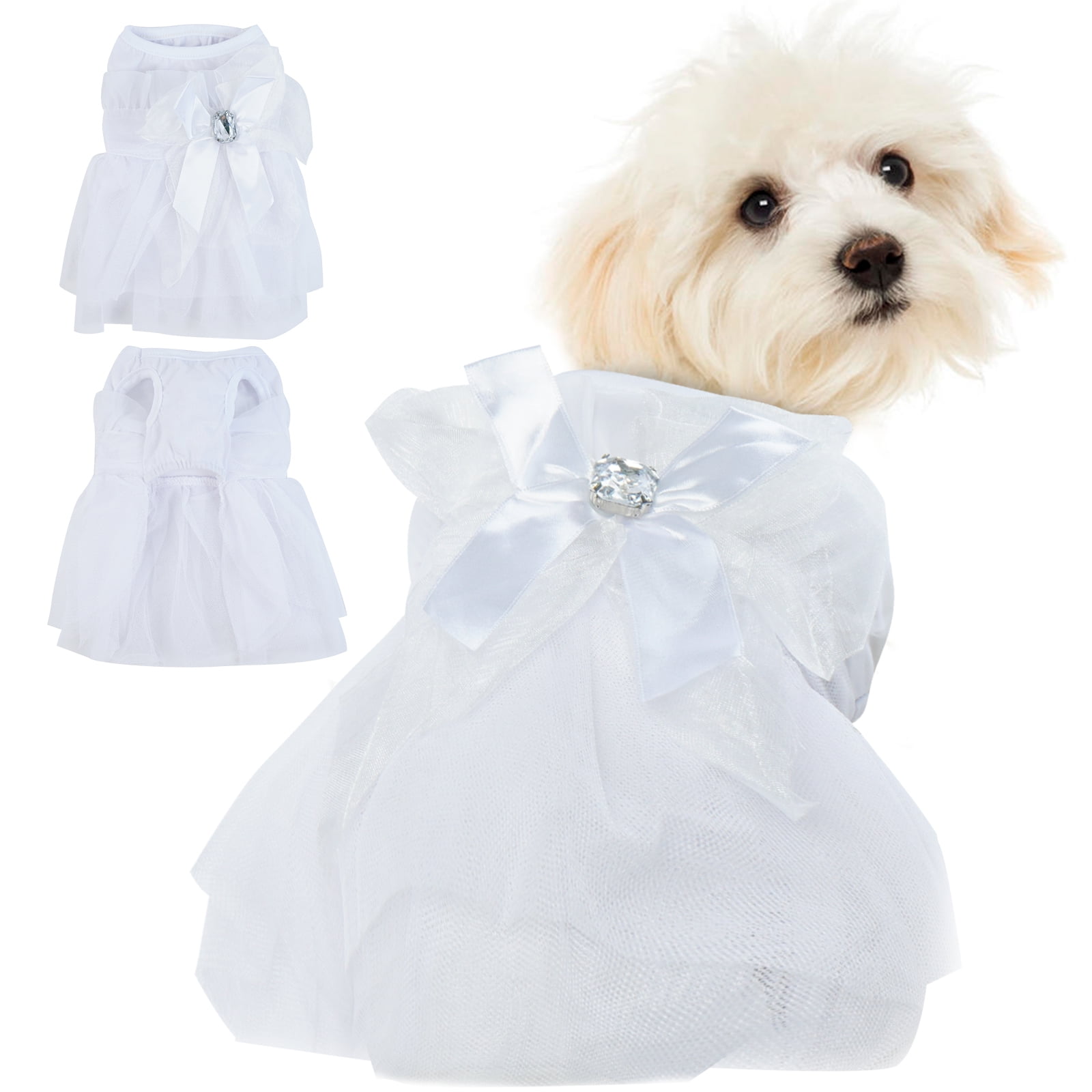 vestido de novia blanco para perro QBLEEV Disfraz Costa Rica Ubuy