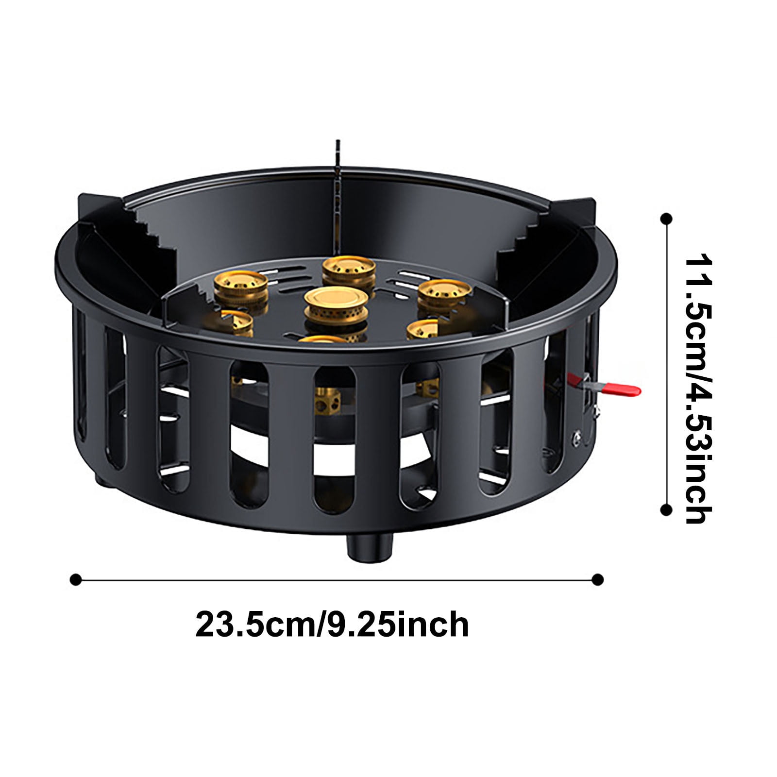 Ton Portable Butane Camping Stove with Case: Portable Ignition, Precise Heat Control - Camping & Tailgating and Outdoor Cooking,Black