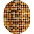 thumbnail image 6 of Unique Loom Cafe Collection Area Rug - Lungo (7' 10" x 10' Oval Multi/Beige), 6 of 6