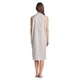 thumbnail image 3 of Casual Nights Women's Snap Front Sleeveless Lounger Housecoat, 3 of 5