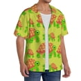thumbnail image 2 of Gukieu Cartoon Turtles 1 Print Men's Short-sleeved Shirts, Button-down Pocket Shirts, T-shirts, Beach Vacation Travel Summer Clothing-3X-Large, 2 of 5