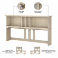 thumbnail image 4 of Bush Furniture Salinas Hutch for L Desk, Antique White, 4 of 6