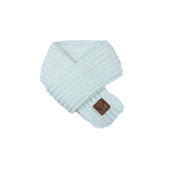 Qarigey Bufanda para niños Cómoda para mantener el calor Bufandas flexibles para niños pequeños Accesorios de ropa exquisitos Accesorio de ropa para Accesorios de disfraces Blanco 120cmx8cm Qarigey AP009116-12