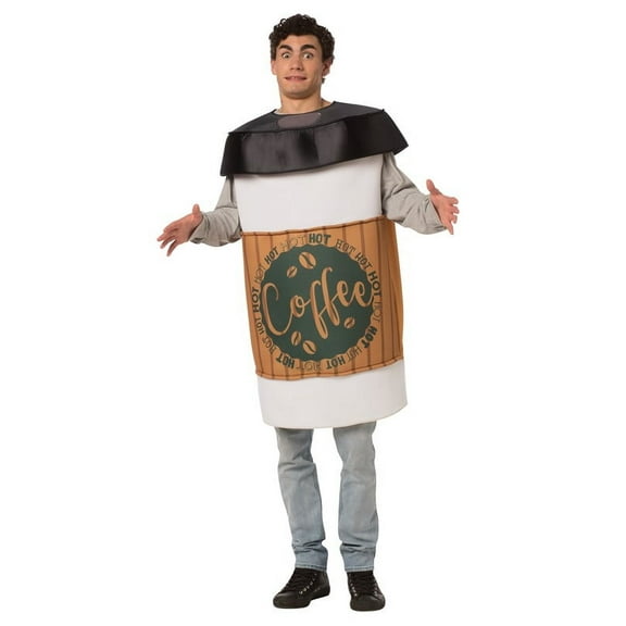 Coffee 2 Go Costume, Men's & Women's Party Costumes, One Size Fits Most Adults