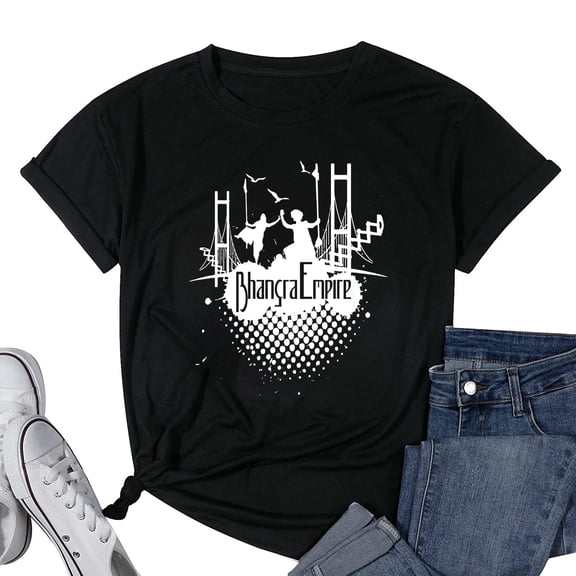 Womens Bhangra Empire T-Shirt Black Small
