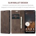 thumbnail image 3 of Dteck for Google Pixel 9 Pro / 9 Wallet Case,Vintage PU Leather Wallet Card Slot Kickstand Magnetic Closure RFID Blocking Shockproof Flip Folio Case Cover, Coffee, 3 of 7