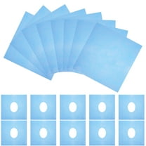 MUSEYA Breathable Disposable Face Massage Covers with Hole for Cradle Made of Non Woven Cloth Sky Blue 100pcs
