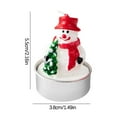 thumbnail image 4 of Nochebuena, Velas decorativas de muñeco de nieve navideño, Decoración familiar, Decoración de escritorio, Velas pequeñas, 4 of 6