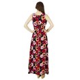 thumbnail image 5 of Bimba Women Long Maxi Floral Dress Sleeveless Chic Style Rayon Custom Gown, 5 of 8