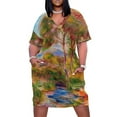 thumbnail image 1 of Pierre-Auguste Renoir Paysage du Midi Vestido holgado con bolsillos Vestidos de mujer Vestido de verano Mujer coreana Ropa femenina, 1 of 6
