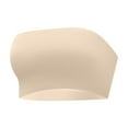 thumbnail image 4 of Lenpel Women's Bandeau Bra Comfortable No Underwire Stretchy Soft Strapless Bralettes Seamless Tube Top Bra, 4 of 5
