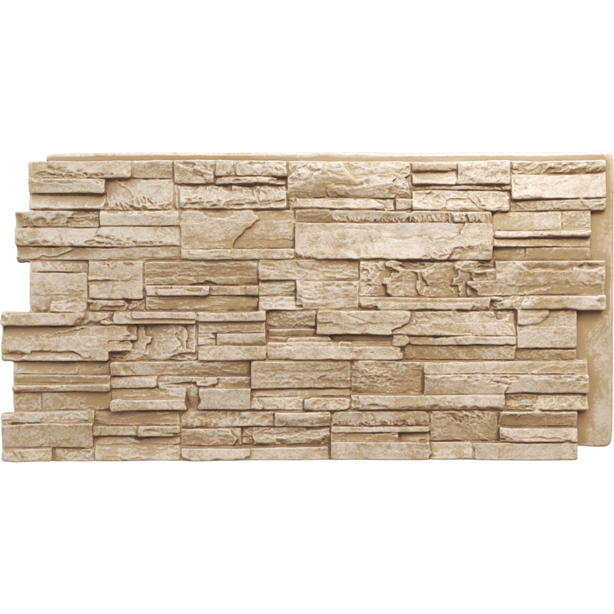 Ekena Millwork 48.625"W x 24.75"H x 1.25"D Cascade Stacked Stone
