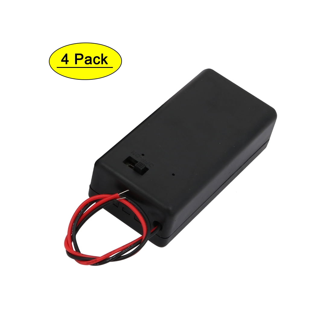5Pcs 2 Wires DC 9V Cell Volt Battery Storage Clip Holder Box Case Cover T model 