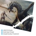 thumbnail image 2 of Sikiie Swordsman Cool Dragon Puzzle, Jigsaw Puzzles, Jigsaw Puzzles 1000 Pieces, Custom Jigsaw Puzzle for Adults (29.5×19.7in, Horizontal), 2 of 9