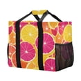 thumbnail image 2 of Large Capacity Handheld Storage Bag, Thickened Travel Organizer Bag for Picnic, Luggage & Clothing Oranges and Grapefruits, 2 of 7