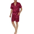 thumbnail image 2 of INSPIRE CHIC Men's Pajama Sets Short Sleeve Nightwear Top and Pants Loungewear, 2 of 5