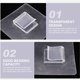 thumbnail image 3 of BESTYASH 20Ud Autoadhesivos Transparentes Para Colgar Toallas Y Accesorios, 3 of 8